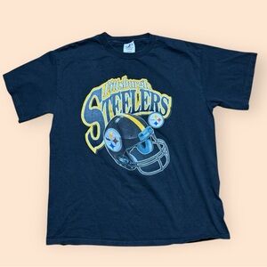 Vintage Pittsburgh Steelers 1990s Logo Athletic T Shirt Men’s Large Black Vtg